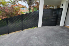 Aluminium slat fence Korora